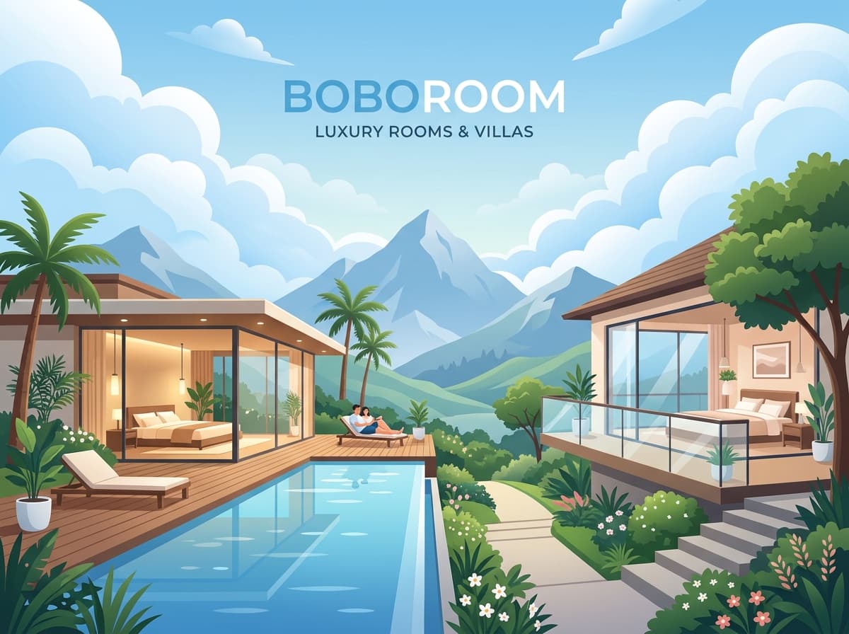 BoboRoom Luxury Rooms & Villas Official Branding